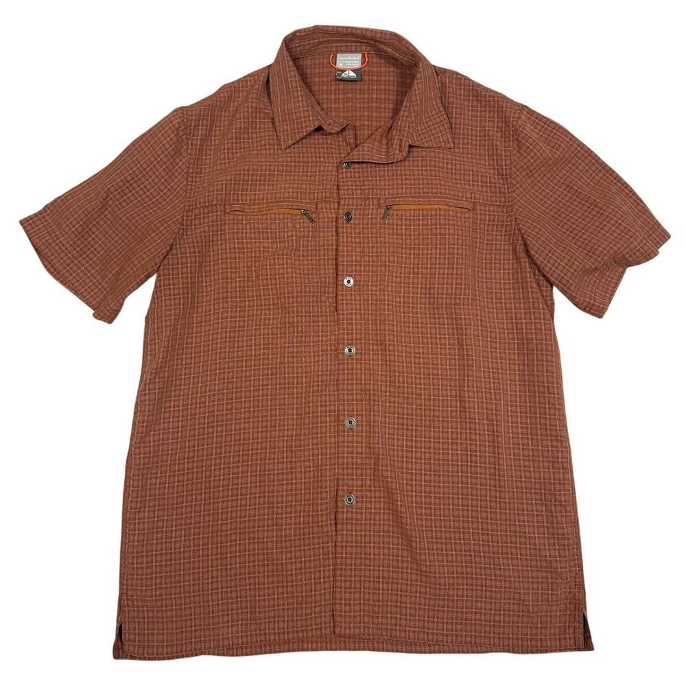 Nike ACG Mens Size M Plaid Short Sleeve Button Up Shirt